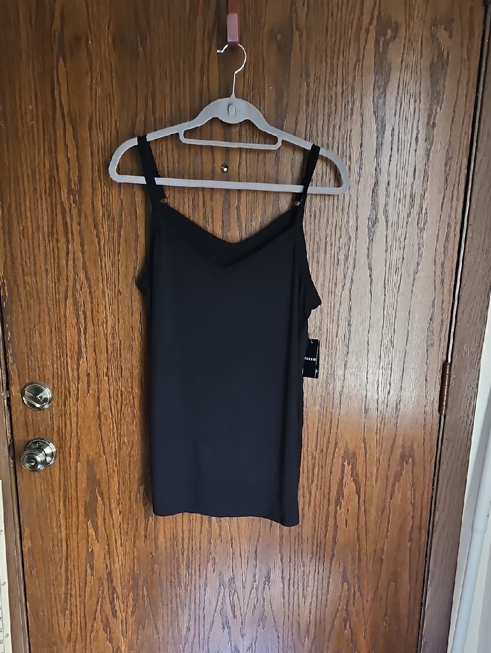torrid Black V-Neck Cami Tank Top